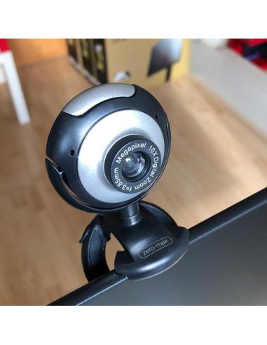 Zero-Max ZM-020 cámara web 1 MP USB 2.0 Negro, Gris