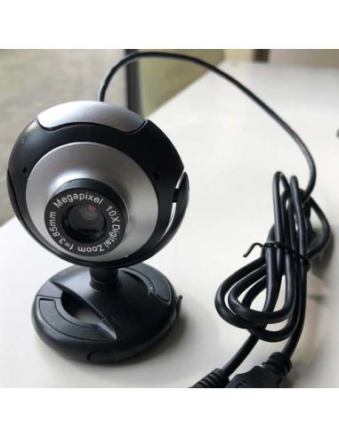 Zero-Max ZM-020 cámara web 1 MP USB 2.0 Negro, Gris
