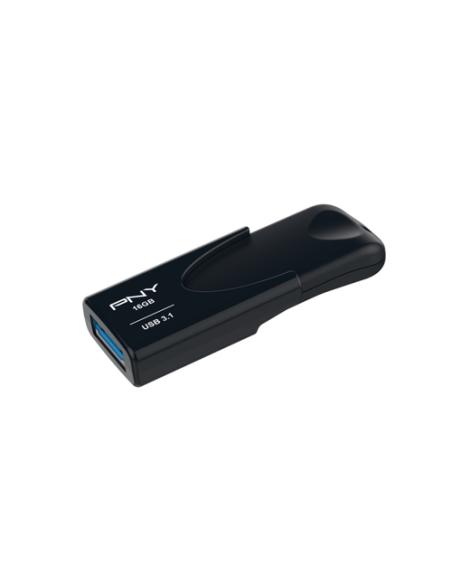 PNY Attache 4 unidad flash USB 16 GB USB tipo A 3.2 Gen 1 (3.1 Gen 1) Negro