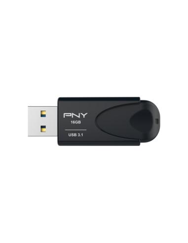 PNY Attache 4 unidad flash USB 16 GB USB tipo A 3.2 Gen 1 (3.1 Gen 1) Negro