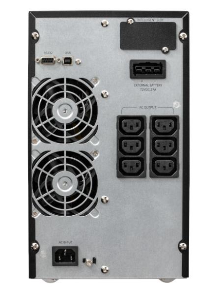 Eaton 9E 2000I sistema de alimentación ininterrumpida (UPS) Doble conversión (en línea) 2 kVA 1600 W 6 salidas AC