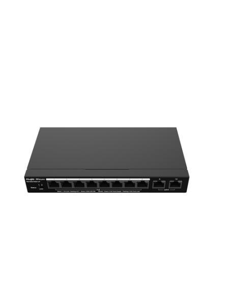 Ruijie Networks RG-ES210GC-LP switch Gestionado L2 Gigabit Ethernet (10/100/1000) Energía sobre Ethernet (PoE) Negro