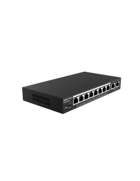 Ruijie Networks RG-ES210GC-LP switch Gestionado L2 Gigabit Ethernet (10/100/1000) Energía sobre Ethernet (PoE) Negro