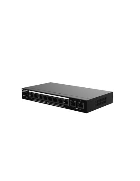 Ruijie Networks RG-ES210GC-LP switch Gestionado L2 Gigabit Ethernet (10/100/1000) Energía sobre Ethernet (PoE) Negro
