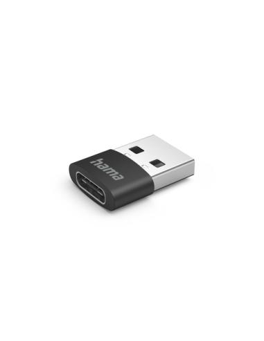 Hama 00201532 cambiador de género para cable USB C USB A Negro
