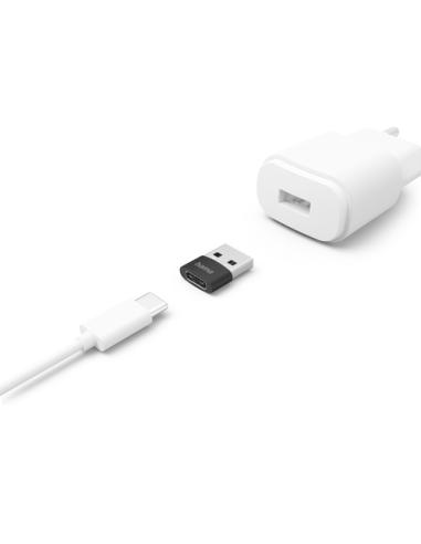 Hama 00201532 cambiador de género para cable USB C USB A Negro