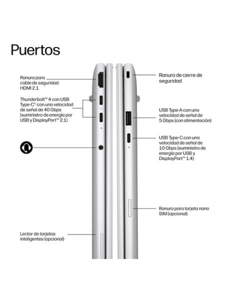 HP EliteBook 8 G2i 16 inch Notebook Next Gen AI PC Wolf Pro Security Edition Copilot+ PC Intel Core Ultra 7 356H Portátil 40,6 c