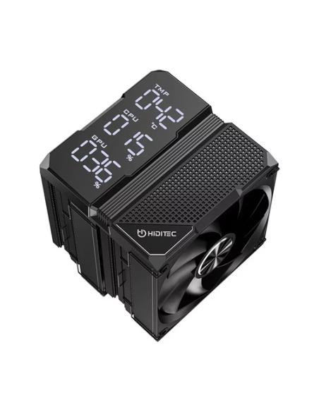 Hiditec DC40 PRO Procesador Refrigerador de aire 12 cm Negro 1 pieza(s)