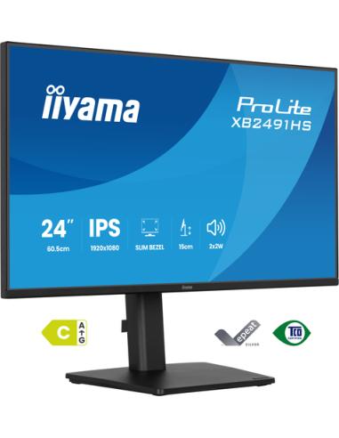 iiyama ProLite XB2491HS-B1 pantalla para PC 60,5 cm (23.8") 1920 x 1080 Pixeles Full HD LCD Negro