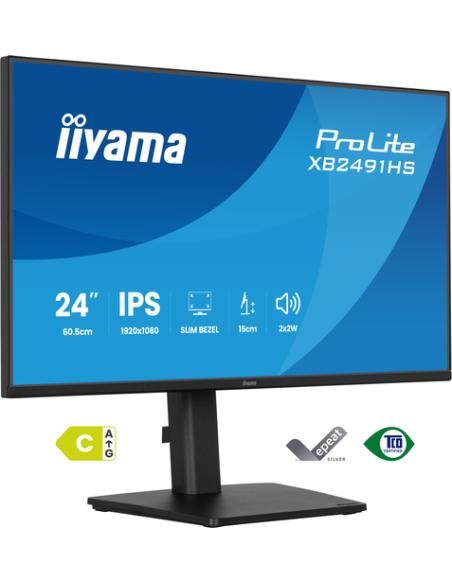 iiyama ProLite XB2491HS-B1 pantalla para PC 60,5 cm (23.8") 1920 x 1080 Pixeles Full HD LCD Negro