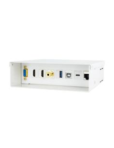 Nanocable Caja de conexiones multimedia de pared VGA + 2xHDMI + JACK3.5 + 1xUSB-C 10G + 1xUSB-B 2.0 + 1xUSB-A 3.0 + 1xRJ45 Cat.6