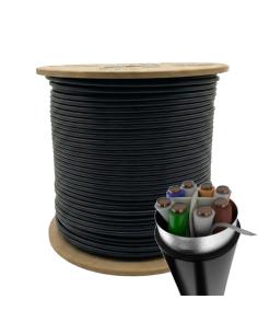 Phasak BOBINA DE CABLE RJ45 FTP PHR 672 CAT.6/ 305M/ GRIS cable de red Negro Cat6 F/UTP (FTP)