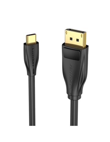 Vention CGYBG adaptador de cable de vídeo 1,5 m USB Tipo C DisplayPort Negro