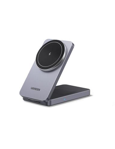 Ugreen W528 Auriculares, Smartphone Gris Corriente alterna Cargador inalámbrico Interior