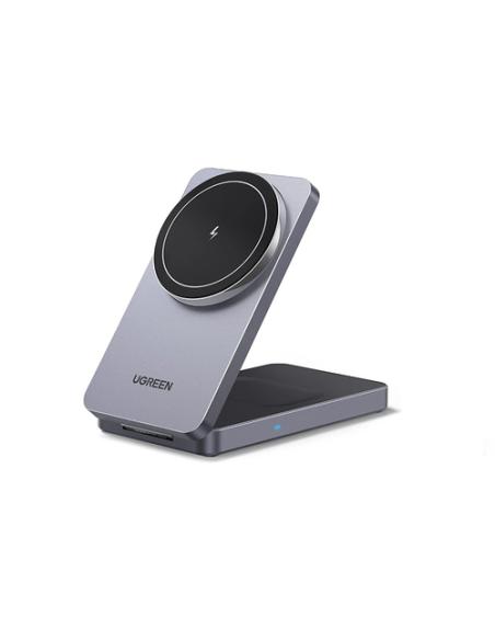 Ugreen W528 Auriculares, Smartphone Gris Corriente alterna Cargador inalámbrico Interior