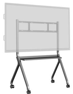 iiyama MD-CART02-S1 soporte para pantalla de señalización 2,18 m (86") Gris
