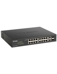 D-Link DGS-1100-18PV2 switch Gestionado L2 Gigabit Ethernet (10/100/1000) Energía sobre Ethernet (PoE) 1U Negro 2