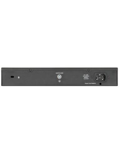 D-Link DGS-1100-18PV2 switch Gestionado L2 Gigabit Ethernet (10/100/1000) Energía sobre Ethernet (PoE) 1U Negro