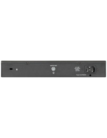 D-Link DGS-1100-18PV2 switch Gestionado L2 Gigabit Ethernet (10/100/1000) Energía sobre Ethernet (PoE) 1U Negro