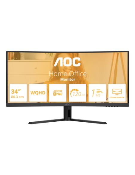 AOC B3 CU34B3E pantalla para PC 86,4 cm (34") 3440 x 1440 Pixeles Wide Quad HD LED Negro