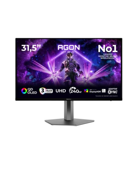 AOC AGON PRO AG326UZD2 pantalla para PC 80 cm (31.5") 3840 x 2160 Pixeles 4K Ultra HD OLED Negro
