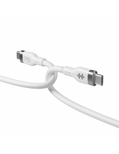 HYPER HJ4001WHGL cable USB USB 2.0 1 m USB C 0,48 Gbit/s 240 W Blanco