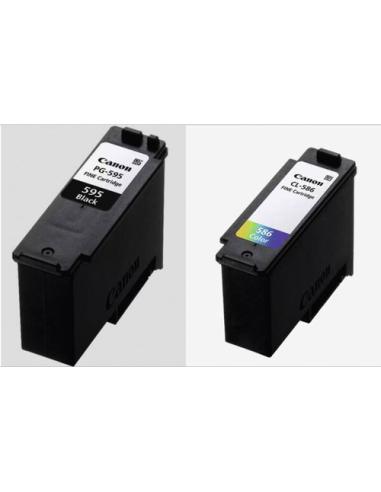 Canon PG595/CL586 PVP cartucho de tinta 2 pieza(s) Original Negro, Cian, Magenta, Amarillo