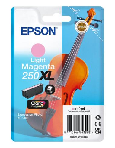 Epson 250XL Violin Claria Photo HD cartucho de tinta 1 pieza(s) Original Alto rendimiento (XL) Magenta claro