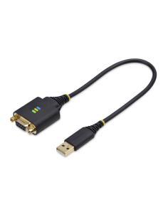 StarTech.com Cable Adaptador USB a Módem Nulo Serie DCE de 30cm - con Retención COM - FTDI - RS232 - con Tornillos/Tuercas Inter