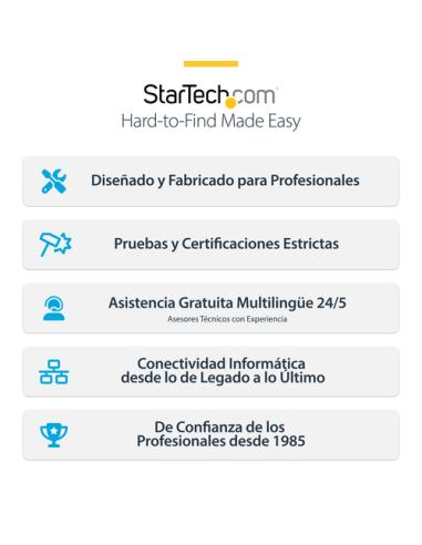 StarTech.com Cable de Red Ethernet CAT8 Blanco 5m - Snagless - sin Pestillo - 25G/40G - 2000MHz - PoE++ 100W - 26AWG - S/FTP - A