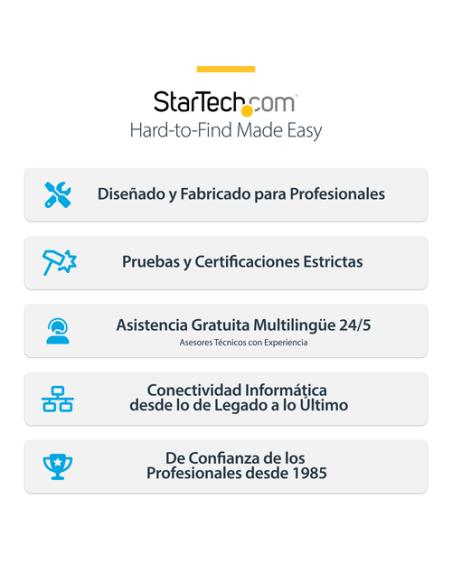 StarTech.com Cable de Red Ethernet CAT8 Blanco 5m - Snagless - sin Pestillo - 25G/40G - 2000MHz - PoE++ 100W - 26AWG - S/FTP - A