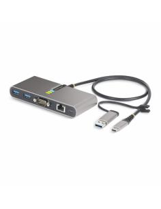 StarTech.com Hub Ladrón USB-C de 2 Puertos USB-A de 5Gbps con Red RJ45 Ethernet Gigabit y Puerto Serie DB9 RS232 FTDI - Concentr