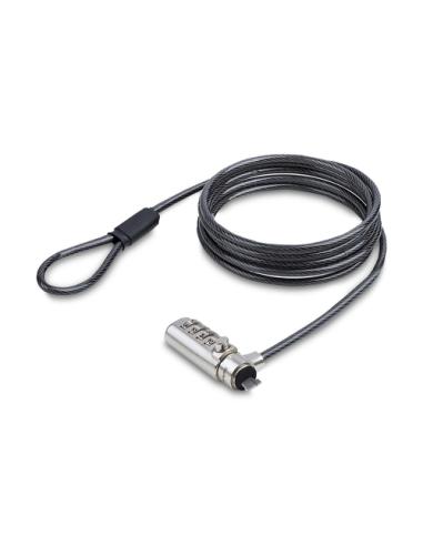 StarTech.com Cable de Seguridad Delgado de Portátil Compatible con K-Slot de 1,5m - Cable Antirrobo para Portátil con Candado de