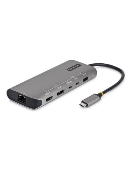 StarTech.com Adaptador Multipuertos USB4 para 2 Pantallas - Sin Controladores para macOS y Windows - PD de Carga de 140W - 4K 14