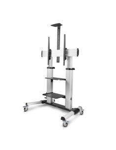 StarTech.com Carrito Soporte Móvil con Ruedas para TV de Pantalla Plana de 60 a 100 Pulgadas o 100kg - Soporte Rodante Ajustable