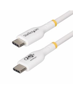 StarTech.com Cable de Carga para Portátil USB-C de 2m - Cable USB Tipo C USB 2.0 para Portátil - Blanco - Cable con Certificació