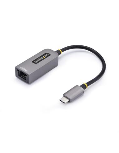 StarTech.com Adaptador de Red Ethernet de 2,5Gb USB Tipo C - Adaptador USB 3.1 USB-C a RJ45 - 2.5GBASE-T - Compatible con Thunde