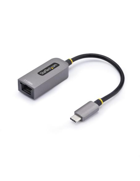 StarTech.com Adaptador de Red Ethernet de 2,5Gb USB Tipo C - Adaptador USB 3.1 USB-C a RJ45 - 2.5GBASE-T - Compatible con Thunde