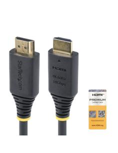 StarTech.com Cable HDMI Premium Certificado de Alta Velocidad de 50cm - 4K 60Hz - 144Hz - UHD - HDR10/HDCP 2.2/ARC - 18Gbps - Ca