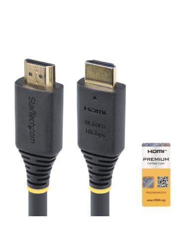 StarTech.com Cable HDMI Activo de Alta Velocidad de 10m - 4K 60Hz/1440p 144Hz - HDR10/HDCP 2.2/ARC - 18Gbps - Cable UHD - Cable 