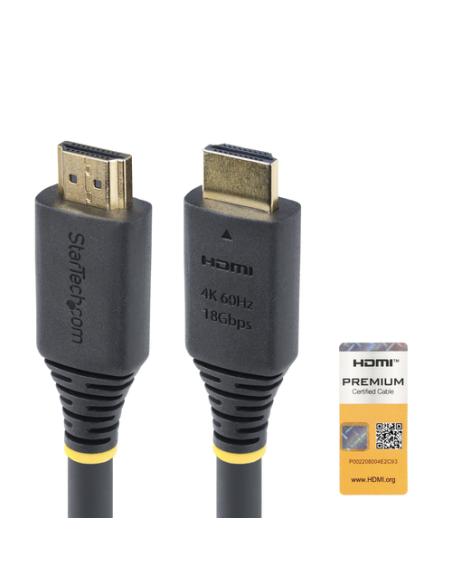 StarTech.com Cable HDMI Activo de Alta Velocidad de 10m - 4K 60Hz/1440p 144Hz - HDR10/HDCP 2.2/ARC - 18Gbps - Cable UHD - Cable 
