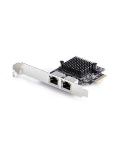 StarTech.com Tarjeta de Red Ethernet PCI Express de 2 Puertos Gigabit 5G - Tarjeta Adaptador Ethernet PCI-E Chipset RTL8126 - Ta