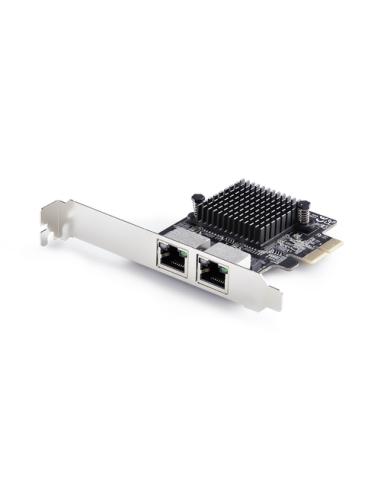 StarTech.com Tarjeta de Red Ethernet PCI Express de 2 Puertos Gigabit 5G - Tarjeta Adaptador Ethernet PCI-E Chipset RTL8126 - Ta