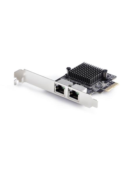 StarTech.com Tarjeta de Red Ethernet PCI Express de 2 Puertos Gigabit 5G - Tarjeta Adaptador Ethernet PCI-E Chipset RTL8126 - Ta