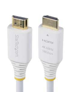 StarTech.com HDMI2-CABLE-4K60-6FW cable HDMI 1,8 m HDMI tipo A (Estándar) Blanco