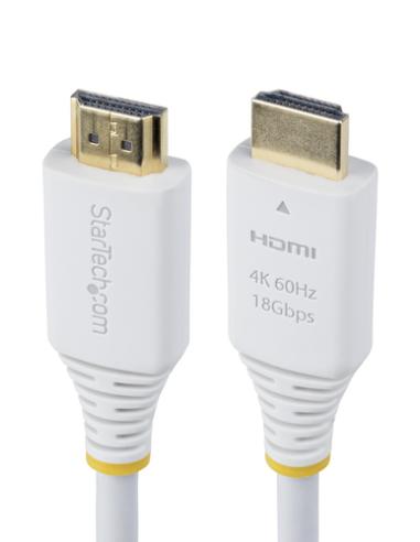StarTech.com HDMI2-CABLE-4K60-6FW cable HDMI 1,8 m HDMI tipo A (Estándar) Blanco