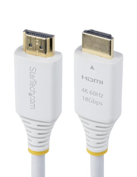 StarTech.com HDMI2-CABLE-4K60-6FW cable HDMI 1,8 m HDMI tipo A (Estándar) Blanco