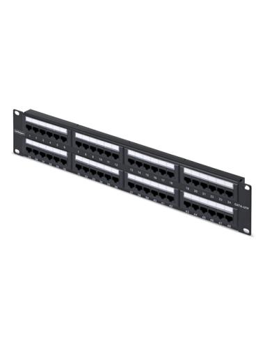 StarTech.com Panel de Parcheo 2U de 48 Puertos Cat6 RJ45 de Montaje en Rack de Servidores - UTP -Tipo 110 Punch Down - Panel de 