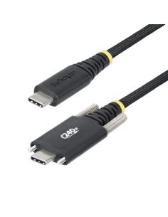 StarTech.com Cable de Carga USB-C de 2m con Fijación por Tornillo Lateral - Cable Cargador USB Tipo C - PD EPR 240W 5A - Cable C