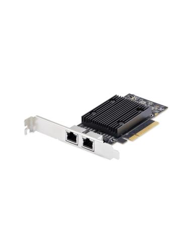 StarTech.com Tarjeta de Red Ethernet PCIe de 2 Puertos RJ45 de 10Gb - Adaptador de Red Ethernet de RJ45 Doble 10GBase-T - Tarjet